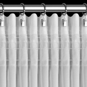 ZÁCLONA NA PÁSKE EVA MINGE ROSES8 400X160 CM BIELA