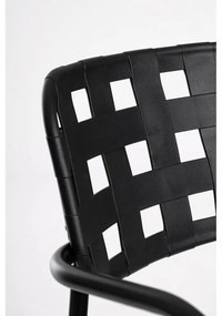 Čierne kovové záhradné stoličky v súprave 4 ks Clover – Bizzotto