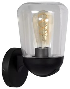 Lucide 27837/01/30 - Vonkajšia nástenná lampa TULSA 1xE27/40W/230V IP44 čierna