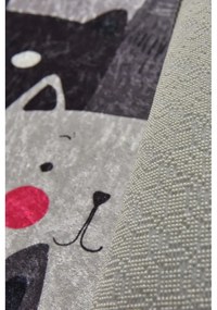 Sivé kúpeľňové predložky v súprave 2 ks 60x100 cm Meow – Foutastic