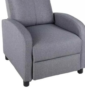LuxuryForm DESIGN Televízne kreslo RUFO s polohovaním - šedé