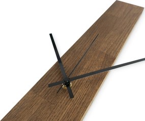 SENTOP | Elegantné drevené nástenné hodiny čierny  I SENTOP MAS019-TERRA-SILVER-60x8 analógové