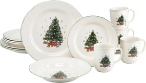 XXXLutz KOMBINOVANÝ SERVIS Tannenbaum bunt 16-dielne Creatable - Jedálenské sety - 007768082901