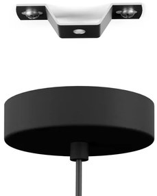 Eglo 43769 - Luster na lanku STILLINGTON 1xE27/40W/230V čierna