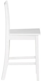 Biela barová stolička z borovicového dreva (výška sedadla 60 cm) Torpedo – Støraa