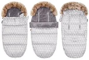 Spací vak s kožušinou na sánky SPRINGOS SB0042 - sivý