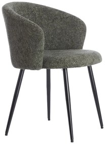 Khaki kovové jedálenské kreslá v súprave 2 ks Radaja – Light &amp; Living