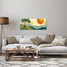Obraz - Ilustrácia krajiny (120x50 cm)