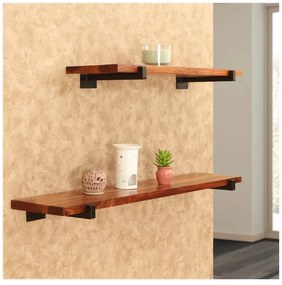 Polica na stenu s konzolou Nina 125 cm PALISANDER