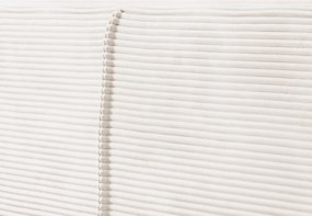 Posteľ Inez 180x200 cm, smotanovo biela štruktúrovaná látka