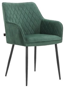 Zelené čalúnené jedálenské kreslá v súprave 2 ks Elvira – Støraa