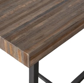 Jedálenský stôl manero 220 x 90 cm tmavo hnedý MUZZA