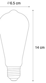 Sada 5 stmievateľných LED žiaroviek E27 ST64 zlatá 5W 450 lm 2700K