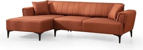 Rohová sedací souprava Hamlet 270 cm cihlová levá
