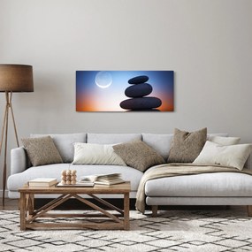 Obraz poskladaných kameňov na sebe (120x50 cm)