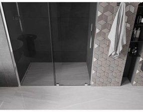 Mexen Velar, posuvné sprchové dvere do otvoru 150 cm, 8mm šedé sklo, chrómová, 871-150-000-41-01