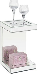 XXXLutz PRÍRUČNÝ STOLÍK, strieborná Xora - Stolíky do obývačky - 001047005002