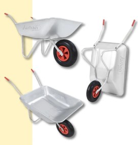 Fúrik LARRY pozinkovaný, max. kapacita 80l/100kg, strieborná/čierna Gardebruk