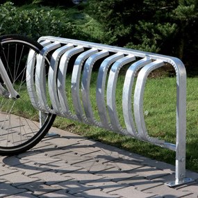 Jednostranný stojan na bicykle - pre 5 bicyklov, na kotvenie