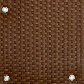 Balkónová zástena - umelý ratan, 0,8x3m - medovo hnedá