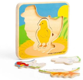Bigjigs Toys Puzzle Životný cyklus sliepky