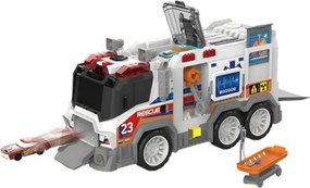 LEAN Toys Mestská ambulancia – sanitka so svetlami a zvukmi