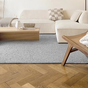 Balta, Metrážny koberec Wolly 920 sivá, na mieru, šíře 4m, šedá, filc, detská izba