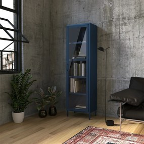 Vitrína  LUIGI, 500 x 1800 x 350 mm, Modern: farba granátová