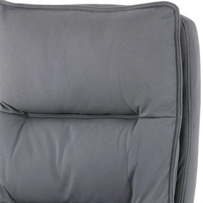 BONTEC Kancelárske kreslo, hojdací mechanizmus, šedá látka, KA-Y350 GREY Farba: Strieborná