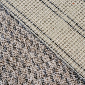 Timzo, Metrážny koberec Rubin 2113 l. beige, na mieru, šíře 4m, béžová, ab (mriežka), chodba / predsieň