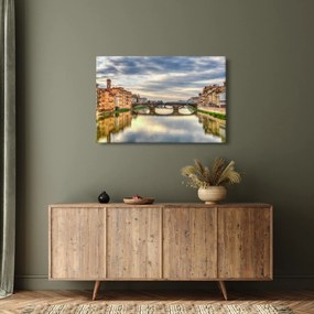 Obraz - Most cez rieku (90x60 cm)