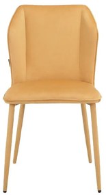 Žlté zamatové jedálenské stoličky v súprave 2 ks Wilma – Støraa