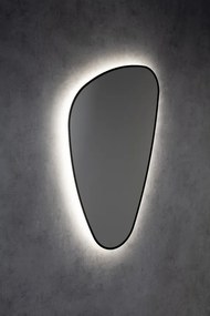 Sapho Sapho, ELENA LED podsvietené zrkadlo 20W, 68x96cm, čierna mat, 30574CI