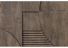 Komoda 46801 170cm Art Deco Drevo Mango Šedá  - Komfort-nábytok