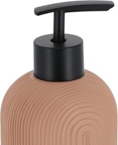 Sada kúpeľňových doplnkov Elya, púdrová/s čiernymi prvkami