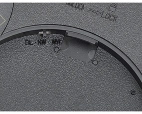 Fulgur s-42587-LED Stropné sviet. so senz. NOMY-S 24W/230V 3000/4000/6000K IP40 čierna