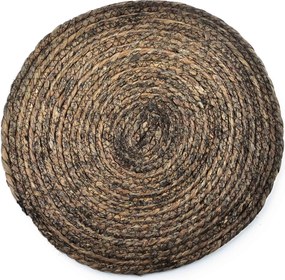 Podložka na stůl z mořské trávy Bali II 38 cm tmavě hnědá