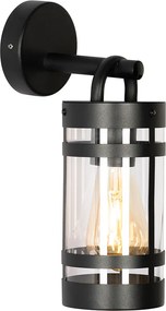 Inteligentné vonkajšie nástenné svietidlo čierne IP44 vrátane WiFi A60 - Ruben