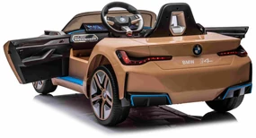 BMW i4 auto na batérie pre deti zlaté + diaľkové ovládanie