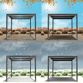 Hliníková bioklimatická pergola s lamelami 4 x 3 M
