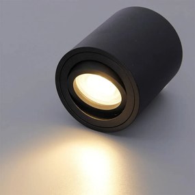Toolight, bodová stropná-nástenná lampa 1xGU10 322117, čierna matná, OSW-08800