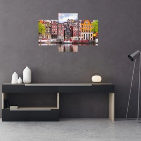 Obraz - Amsterdam, tanečné domy (90x60 cm)