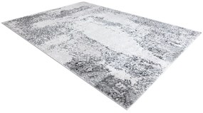 Moderný MEFE koberec   8731 Vintage - Štrukturálny,  dve vrstvy  rúna sivá