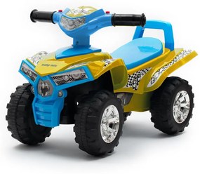 Detské odrážadlo so zvukom Štvorkolka Baby Mix yellow/blue