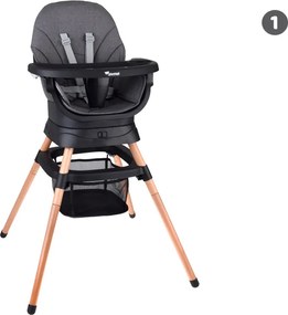 JOKOMISIADA Multifunkčné otočné detské kresielko na kŕmenie 6 v 1 ZA5659