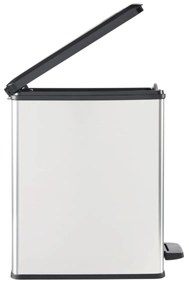 Curver Odpadkový kôš SLIM BIN 25L, strieborný