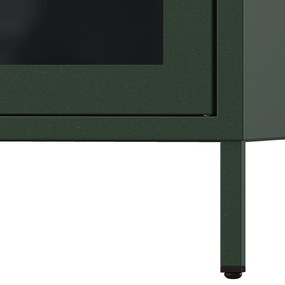Vitrína GINA, 800 x 1015 x 400 mm, Modern: fľaškovo zelená farba