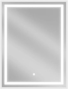 Mexen Miko, LED kúpeľňové zrkadlo s podsvietením 60 x 80 cm, 6000K, ochrana proti zahmlievaniu, 9819-060-080-611-00