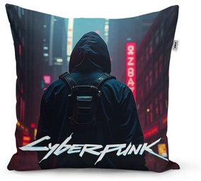 Sablio Vankúš Cyberpunk 2077 Výhľad na mesto - 50x50 cm