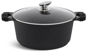 10 kusový set hrncov - matná čierna